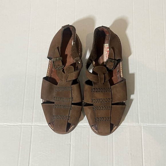 Vintage Y2K Chunky Leather Fisherman Sandals - Picture 9 of 14
